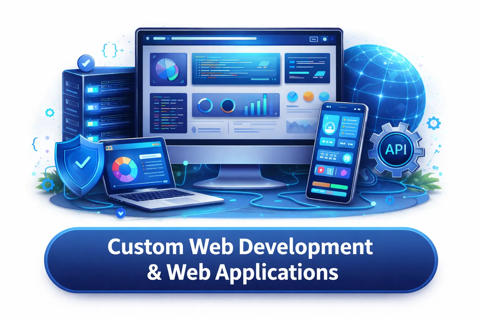 Custom e-commerce website development with payment and product management