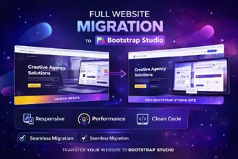 Full Website Migration Service to Bootstrap Studio